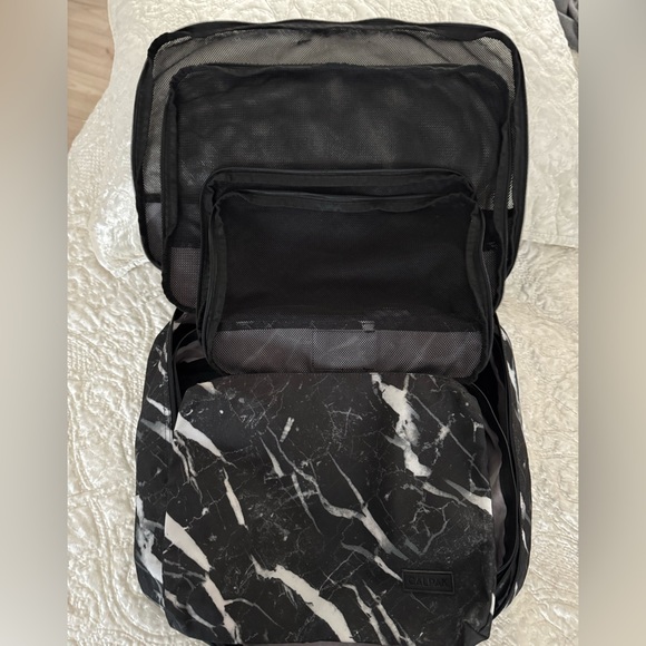 Calpak Black and White 5 piece Marble Travel Bag Set - Picture 4 of 5